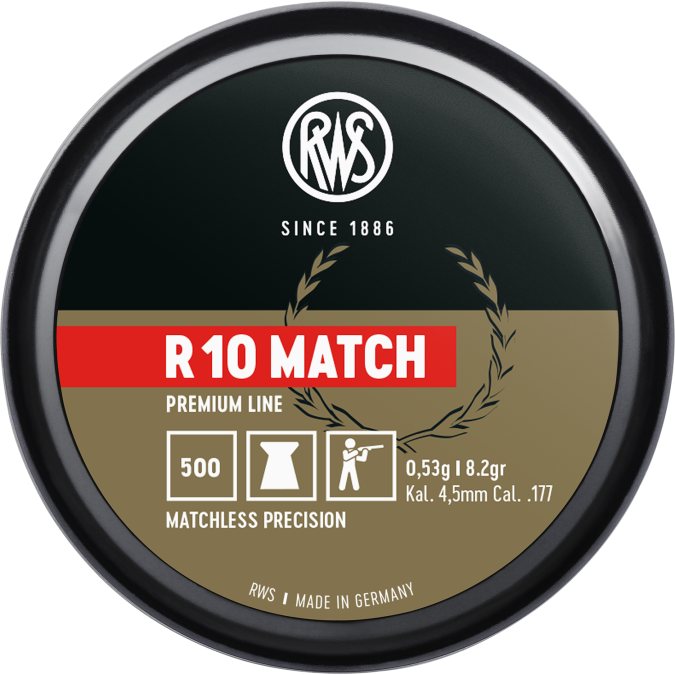 RWS 4.50 R 10 Match .53g (500rds)